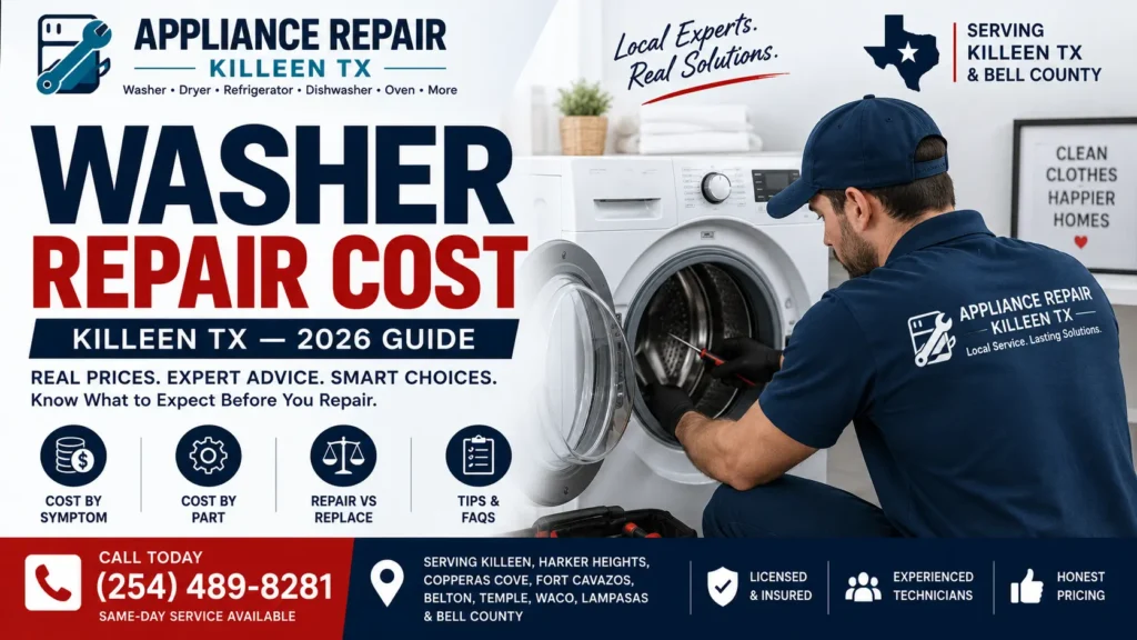 Washer Repair Cost Killeen TX