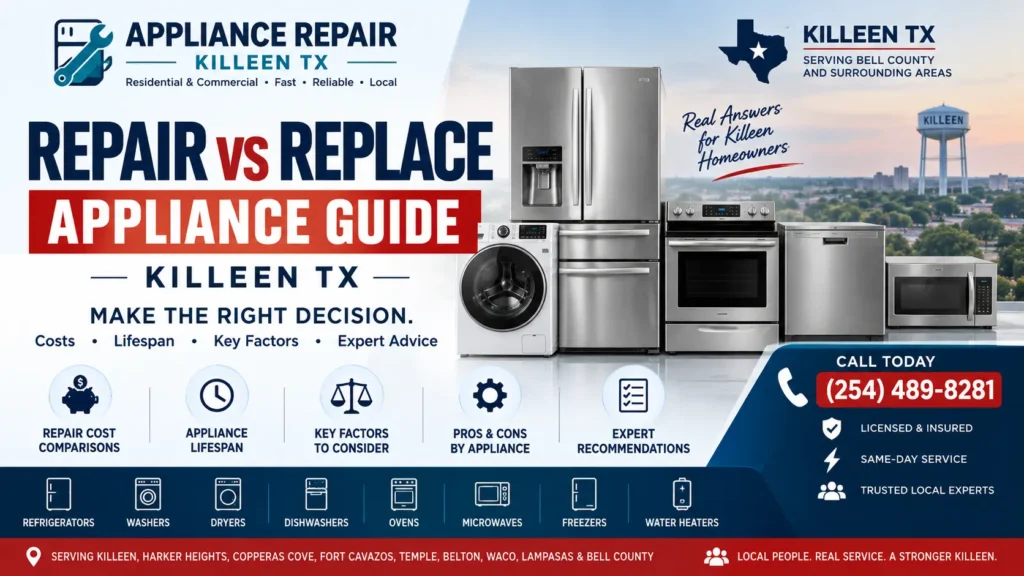 when to repair vs replace refrigerator